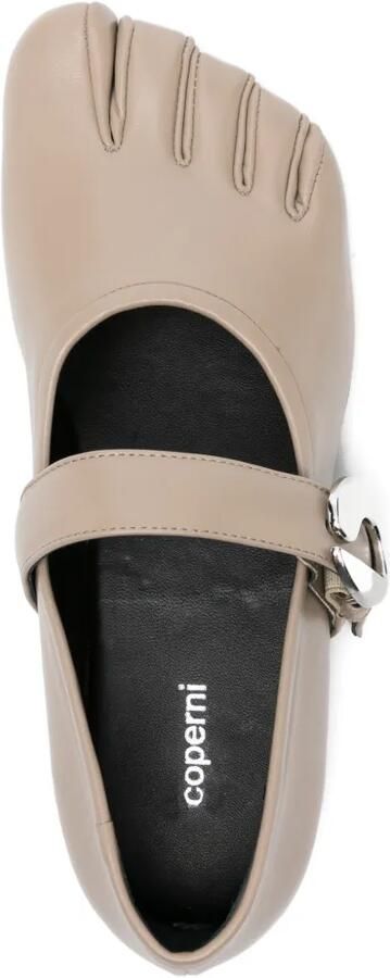 Coperni Leren ballerina's Beige - Foto 2