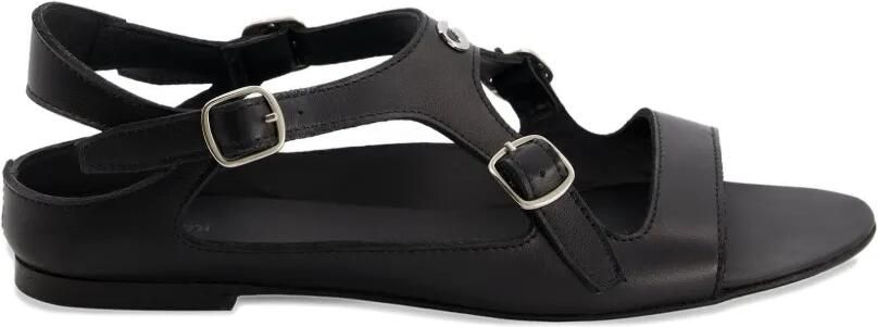 Coperni Leren sandalen met gesp Zwart