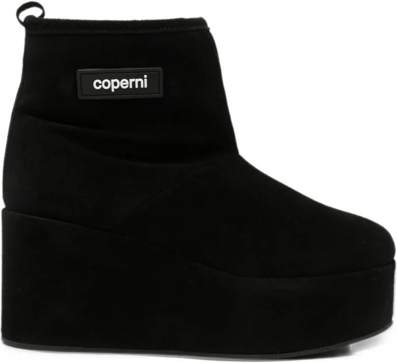 Coperni platform suede boots Zwart
