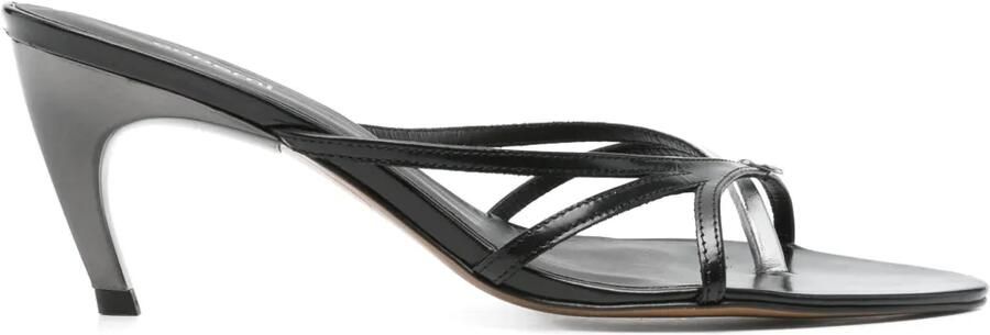 Coperni Sandalen met leren hak Zwart