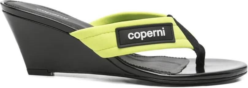 Coperni Sandalen met logopatch Groen