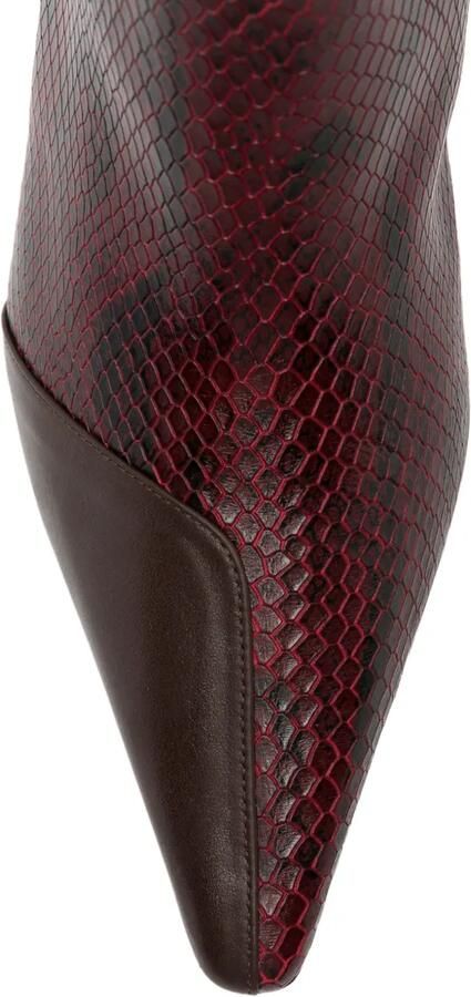 Coperni snake-effect leather boots Rood - Foto 3