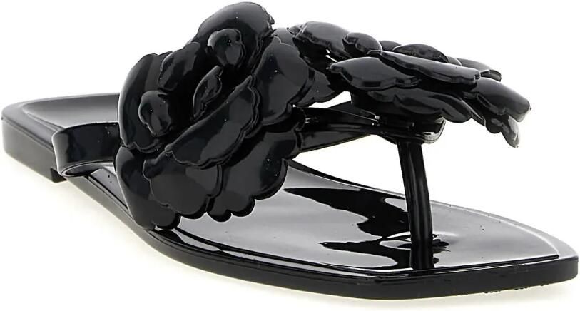 Coperni Teenslippers met bloemenprint Zwart - Foto 3