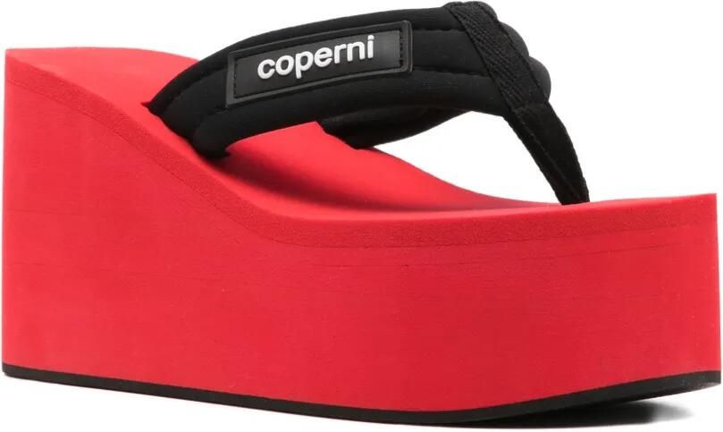 Coperni Teenslippers met plateauzool Rood - Foto 3