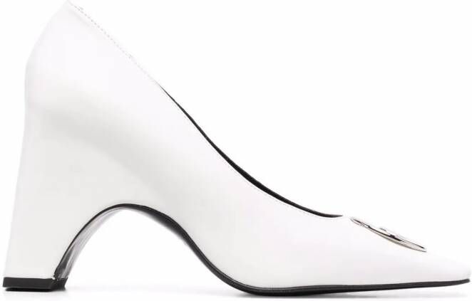 Coperni Pumps met logoplakkaat Wit