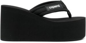 Coperni Sandalen met logopatch Zwart