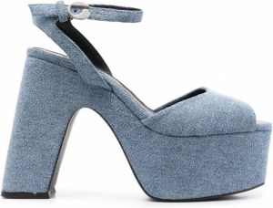 Coperni Sandalen met plateauzool Blauw