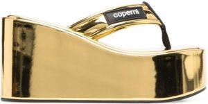 Coperni Sandalen met plateauzool Goud