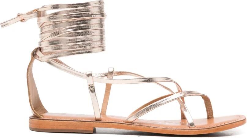 CORAL BLUE Gewikkelde sandalen Goud