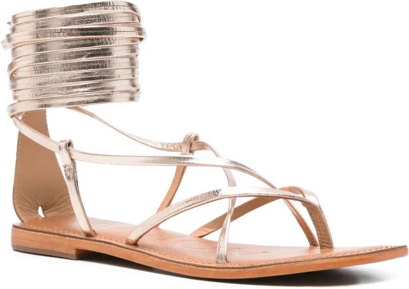 CORAL BLUE Gewikkelde sandalen Goud - Foto 3