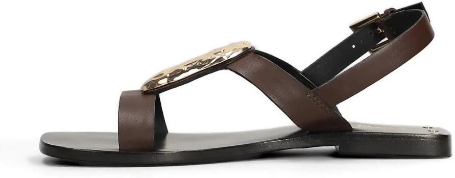 CORAL BLUE Sandalen met gesp Bruin - Foto 5