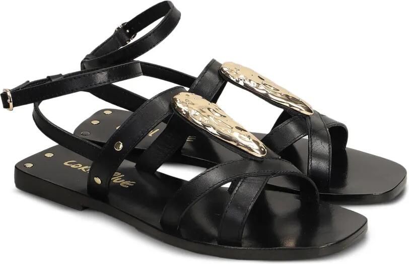 CORAL BLUE Sandalen met open neus Zwart - Foto 4