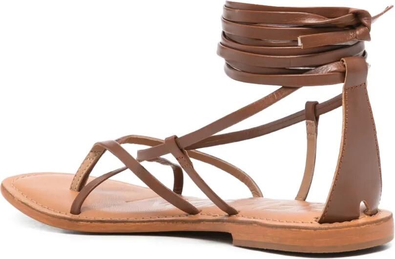 CORAL BLUE Sandalen met veters Bruin - Foto 2