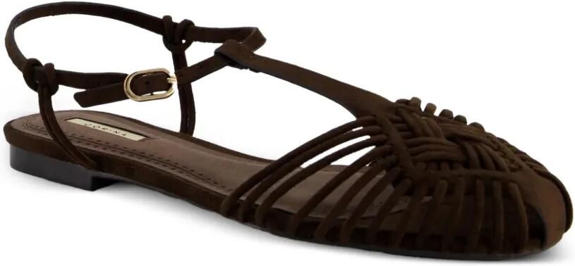 CORINA Geweven sandalen in kooistijl Bruin - Foto 2