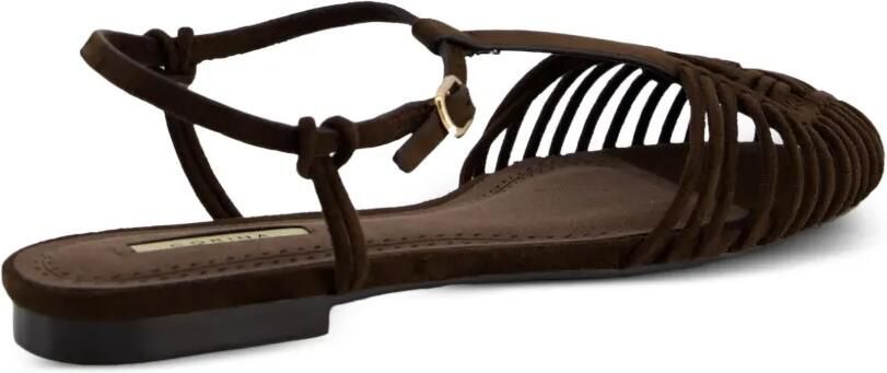 CORINA Geweven sandalen in kooistijl Bruin - Foto 3