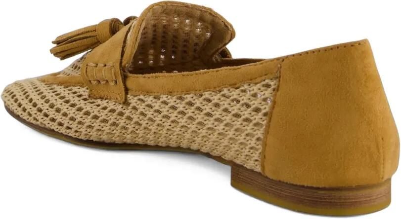 CORINA Mesh loafers met kwastjes Beige - Foto 3
