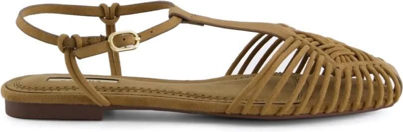 CORINA Platte sandalen in kooistijl Bruin