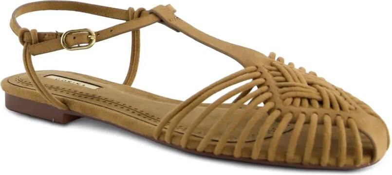 CORINA Platte sandalen in kooistijl Bruin - Foto 3