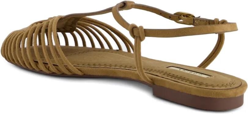 CORINA Platte sandalen in kooistijl Bruin - Foto 2
