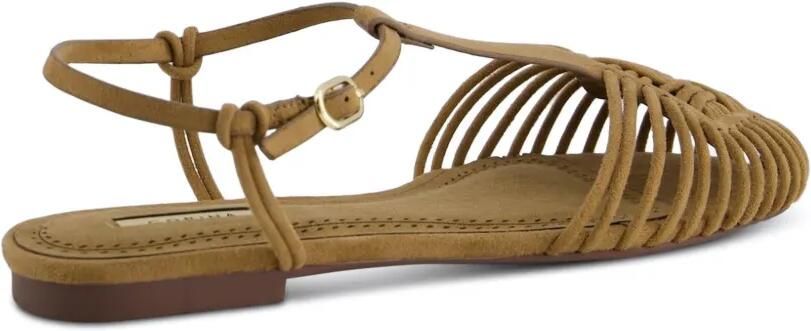 CORINA Platte sandalen in kooistijl Bruin - Foto 4