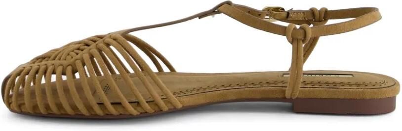 CORINA Platte sandalen in kooistijl Bruin - Foto 5