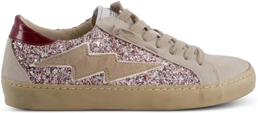 CORINA Retro 3 sneakers met glitters Beige