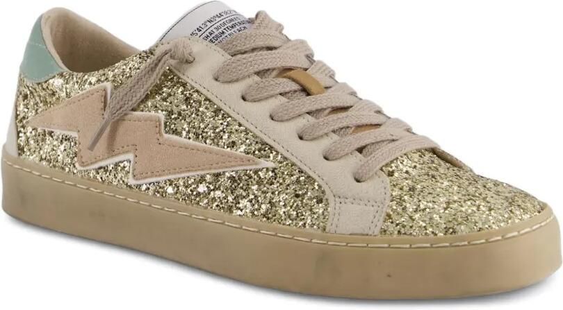 CORINA Retro3 sneakers met glitterende bliksemflits Geel - Foto 2