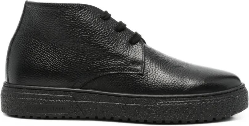 Corneliani Desert boots van bewerkt leer Zwart