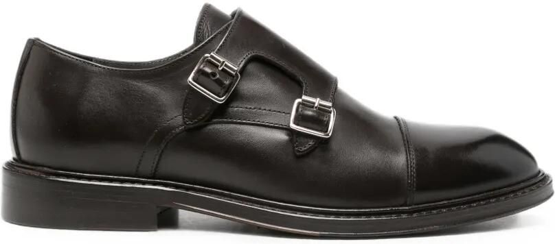 Corneliani Gespschoenen met dubbel bandje Bruin