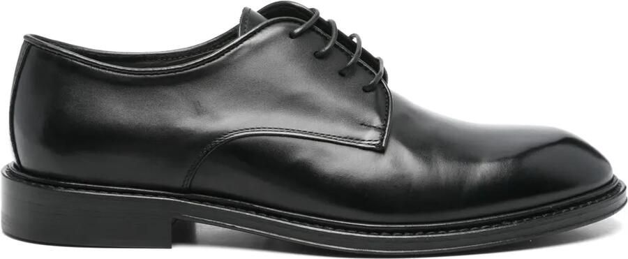 Corneliani Leren derby schoenen Zwart