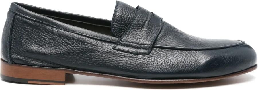 Corneliani Leren loafers Blauw