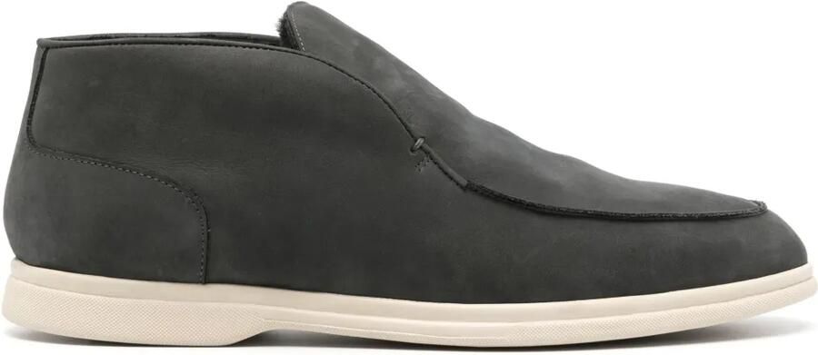 Corneliani Leren loafers Groen