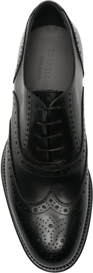 Corneliani Leren veterschoenen met brogue detail Zwart - Foto 3