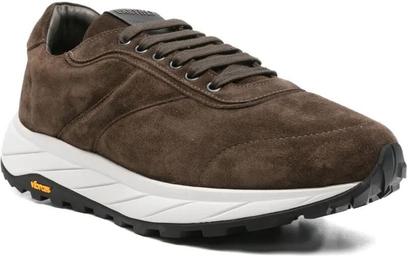 Corneliani Suède sneakers Bruin - Foto 2