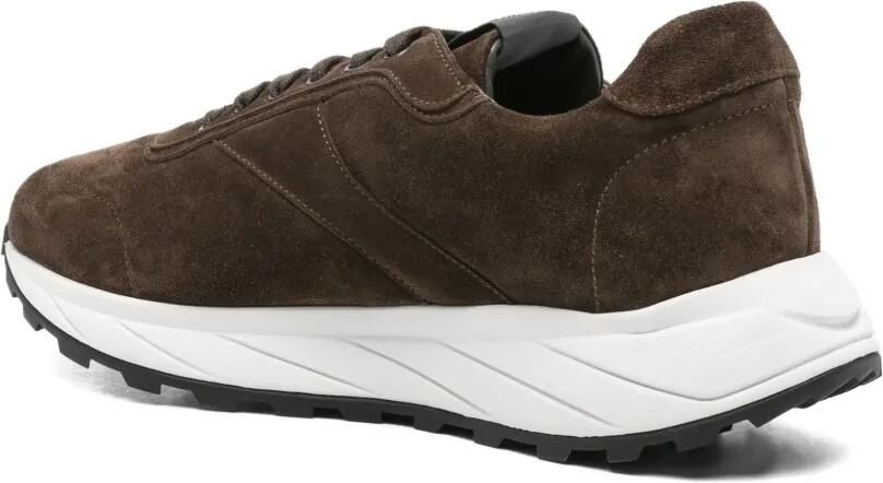 Corneliani Suède sneakers Bruin - Foto 3