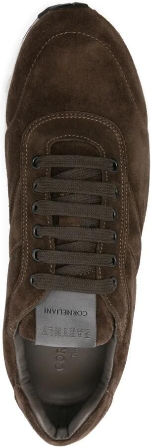 Corneliani Suède sneakers Bruin - Foto 4