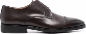 Corneliani Leren derby veterschoenen Bruin