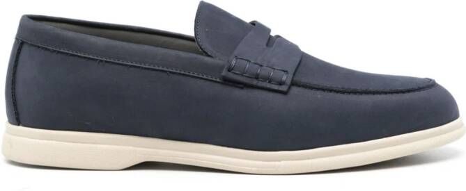 Corneliani Leren loafers Blauw