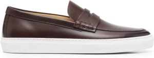 Corneliani Leren loafers Zwart