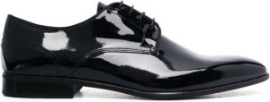 Corneliani Derby schoenen met gelakte afwerking Zwart