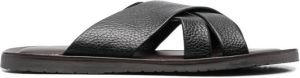 Corneliani Waikiki leren sandalen Zwart
