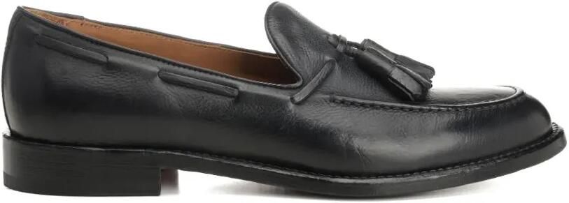 Corvari Leren bootschoenen met kwastje Zwart