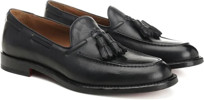 Corvari Leren bootschoenen met kwastje Zwart - Foto 4
