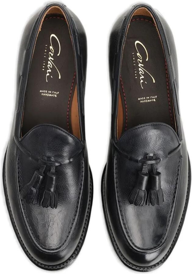 Corvari Leren bootschoenen met kwastje Zwart - Foto 2
