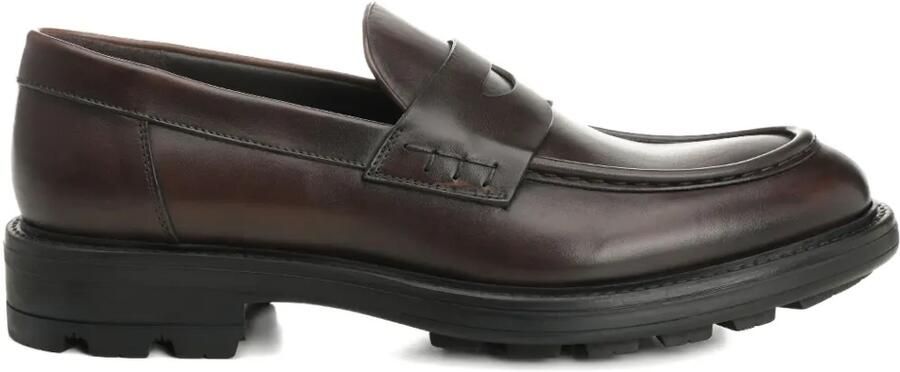 Corvari Leren loafers Bruin