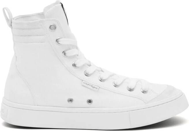Courrèges Canvas 01 high-top sneakers Wit