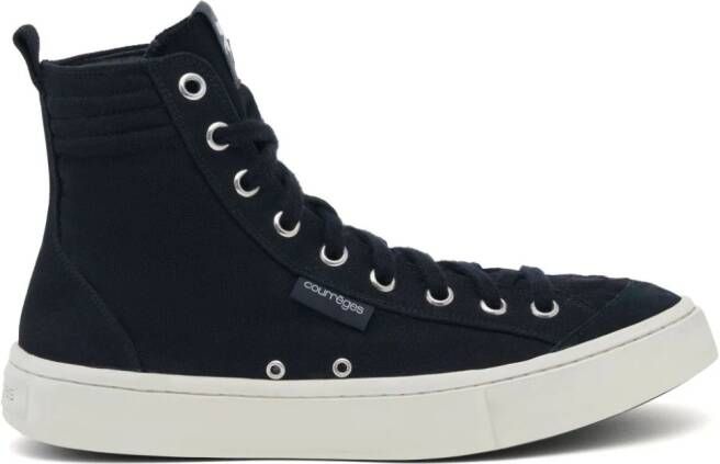 Courrèges Canvas 01 high-top sneakers Zwart