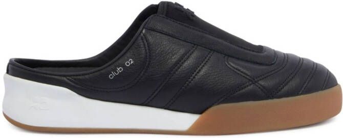 Courrèges Club C Stacked leren sneakers Zwart
