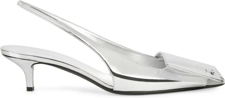 Courrèges 45 mm slingback pumps Wit