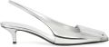 Courrèges 45 mm slingback pumps Wit - Wit